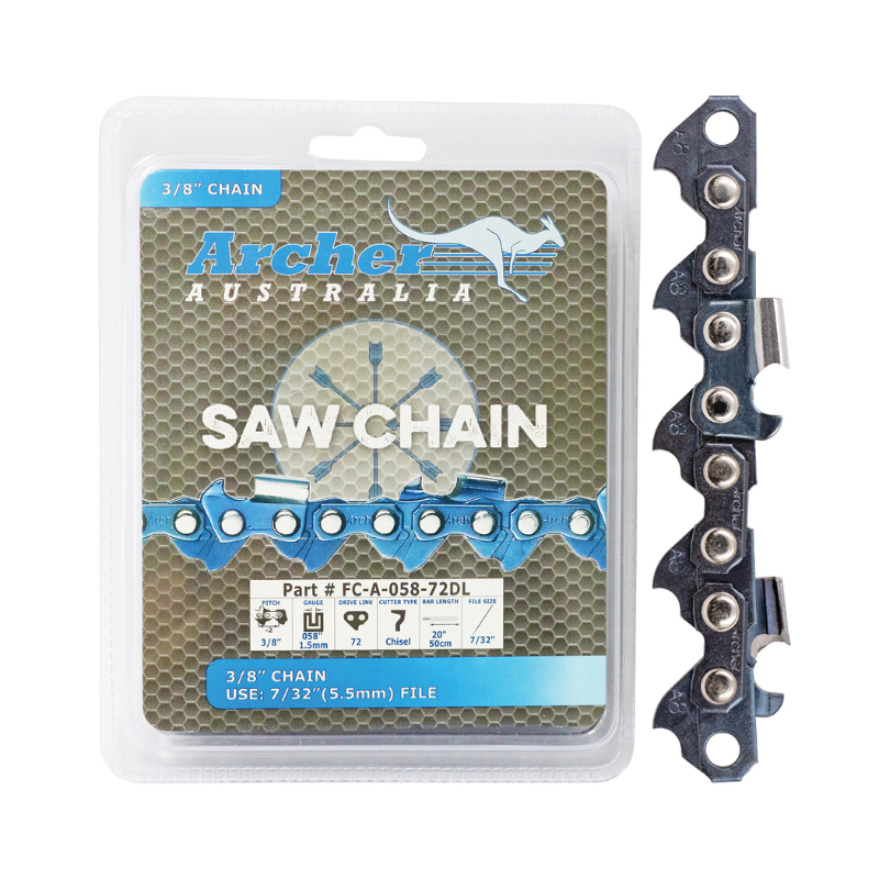 Archer Chain Reel – 3/8″, .058″, 25ft, Semi Chisel, Ripping
