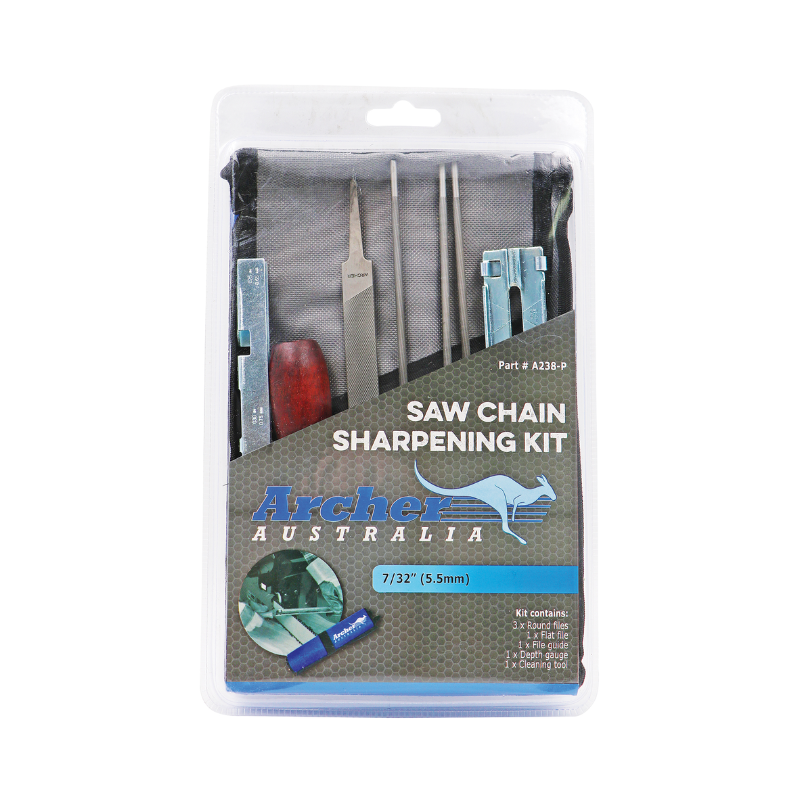 Archer Sharpening Kit – 7/32″, Roll Up Pouch