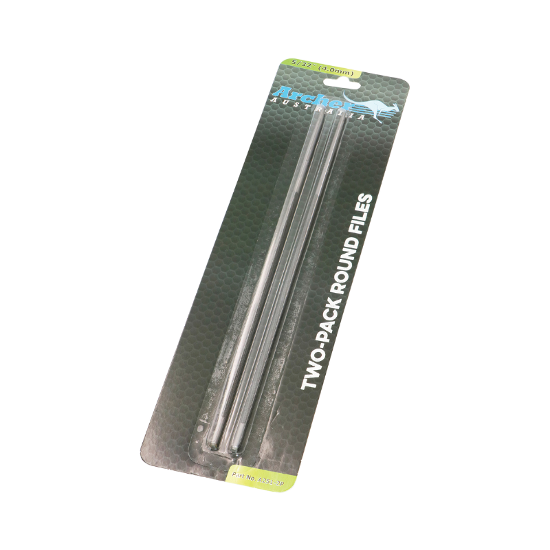 Archer Round Chainsaw File – 5/32″, Two Pack