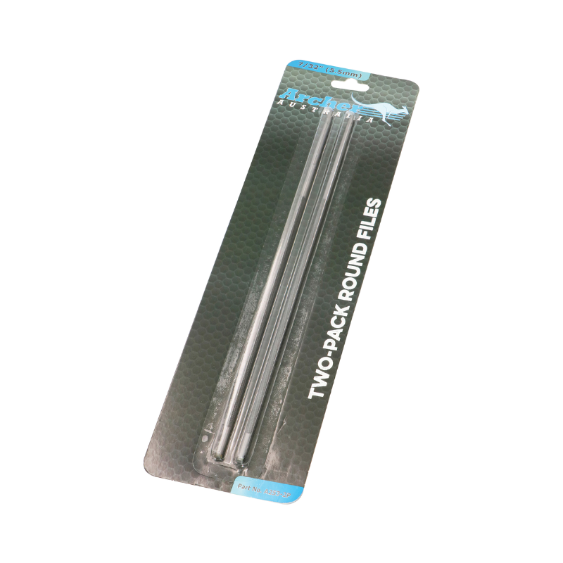 Archer Round Chainsaw File – 7/32″, Two Pack