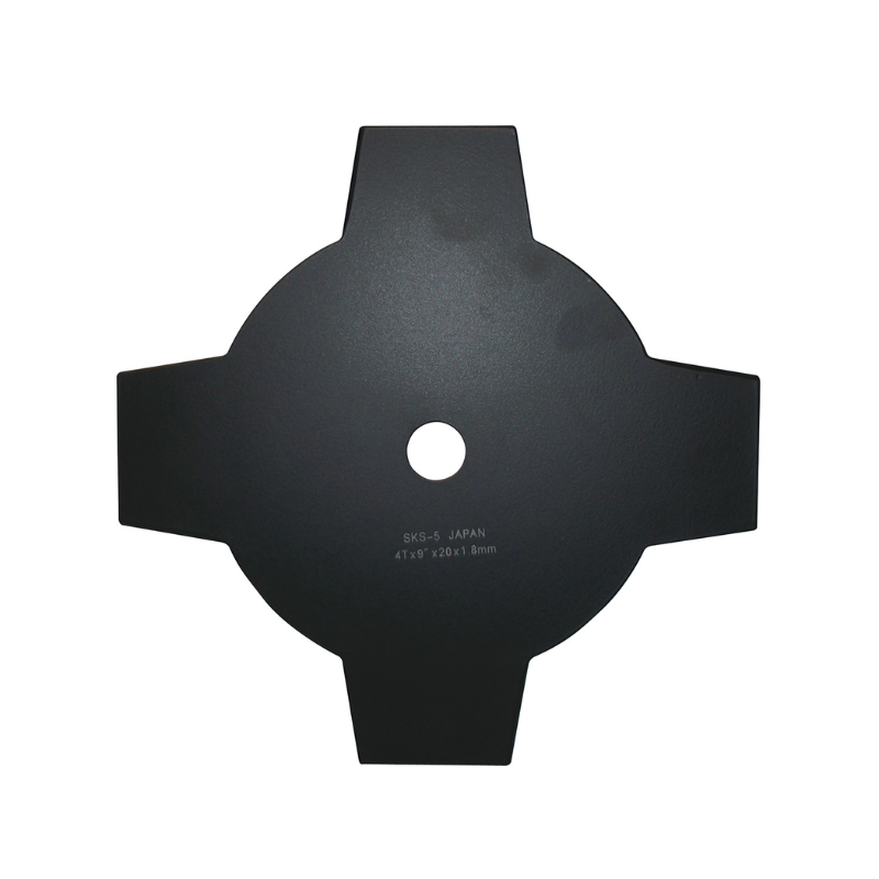 4 Tooth, 9″ Brushcutter Blade, 20mm Bore, 1.8mm Gauge