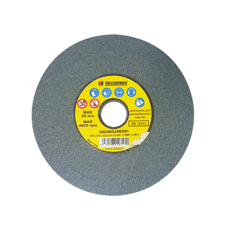 Tecomec Tungsten Grinding Wheel – 1/4″, .325″, 3/8″LP – 145×22.2×2.9mm