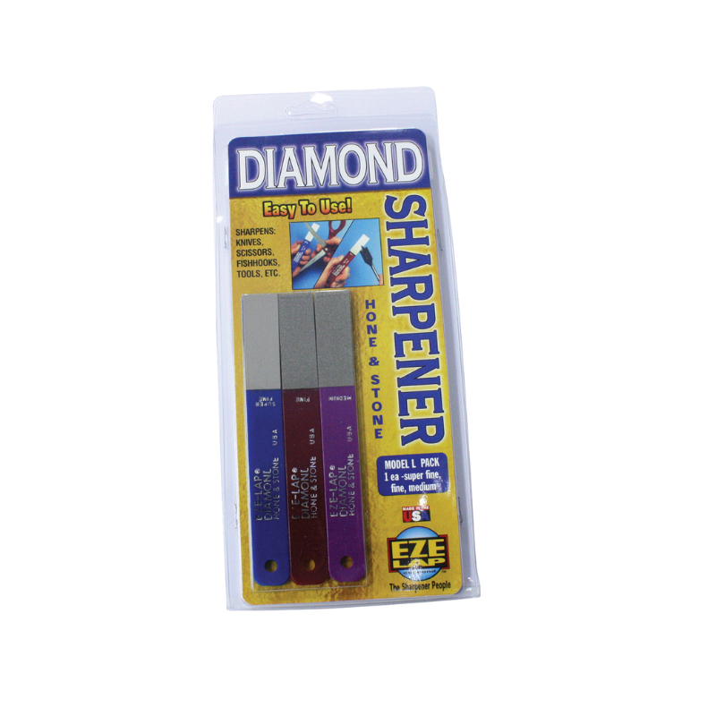 Eze-Lap Diamond hone & stone – sharpening wallet pack