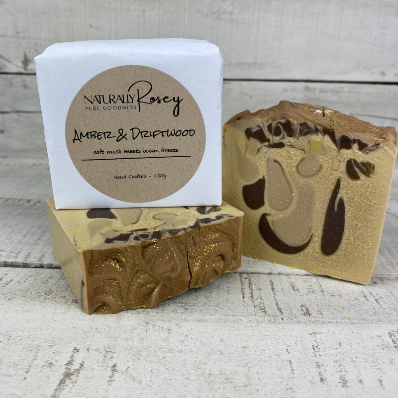 Amber & Driftwood Natural Soap Handmade In WA