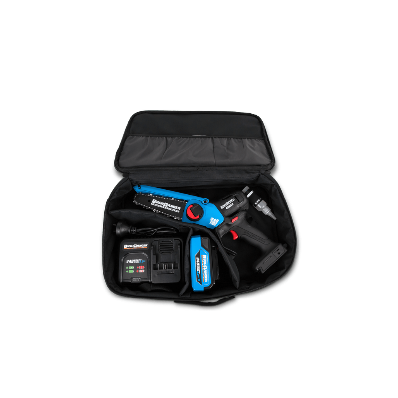 Bushranger 48v Mini Pruning Brushless Chainsaw Kit with 2Ah Battery and Single Port Charger BRU48MCSK2