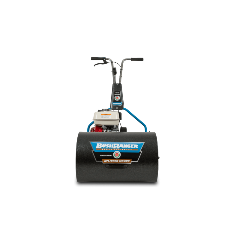 Bushranger Protea 9 Blade HC Rubber, 17" (430 mm) Cut, Cylinder Reel Mower Fitted With a Honda 5 hp Engine BRUSI430
