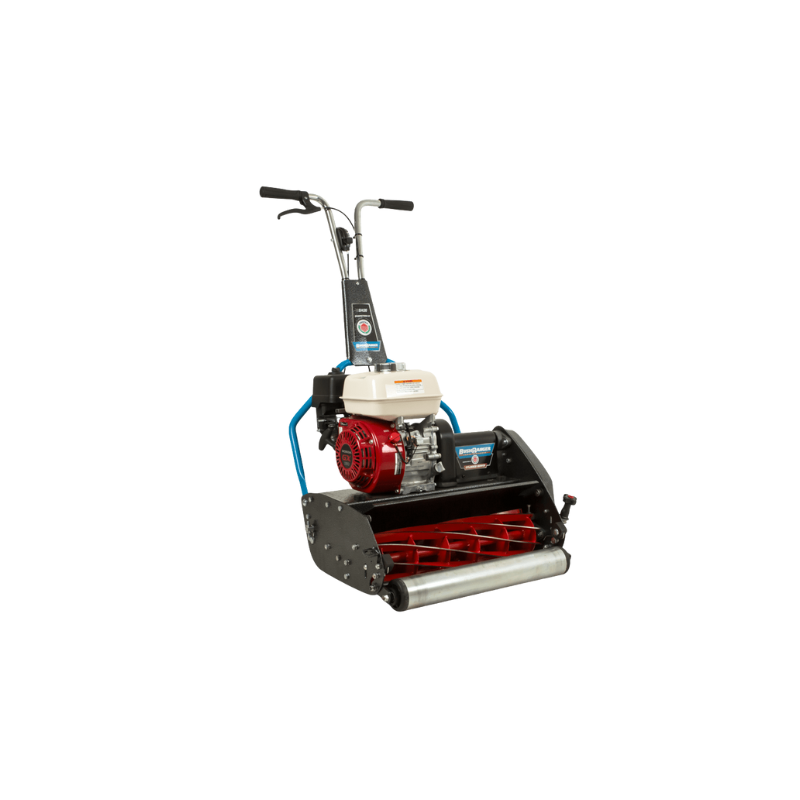 Bushranger Protea 9 Blade HC Rubber, 17" (430 mm) Cut, Cylinder Reel Mower Fitted With a Honda 5 hp Engine BRUSI430