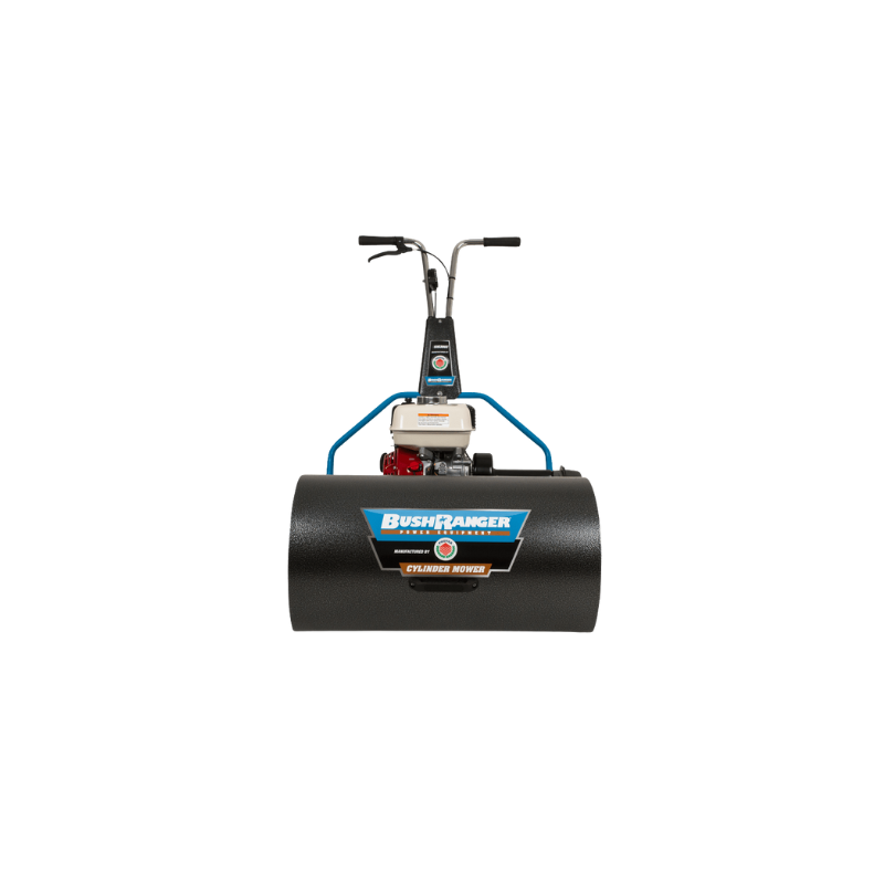 Bushranger Protea 9 Blade Low Cut Smooth, 25" (630 mm) Cut, Greens Cylinder Reel Mower Fitted With a Honda 5 hp Engine and Click Adjusters BRUSI630GC