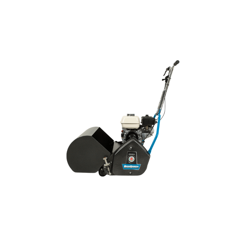 Bushranger Protea 9 Blade Low Cut Smooth, 25" (630 mm) Cut, Greens Cylinder Reel Mower Fitted With a Honda 5 hp Engine and Click Adjusters BRUSI630GC