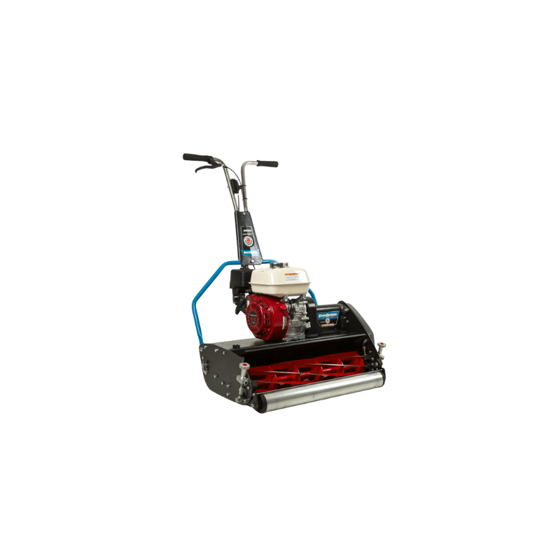 Bushranger Protea 9 Blade Low Cut Smooth, 25" (630 mm) Cut, Greens Cylinder Reel Mower Fitted With a Honda 5 hp Engine and Click Adjusters BRUSI630GC