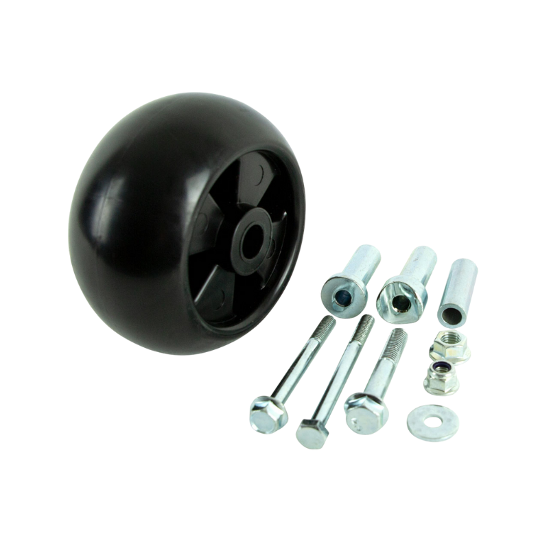 Deck Wheel & Mounting Kit 5″ H × 2-½″ W × ⅝″ Hole Fits John Deere WWP6433