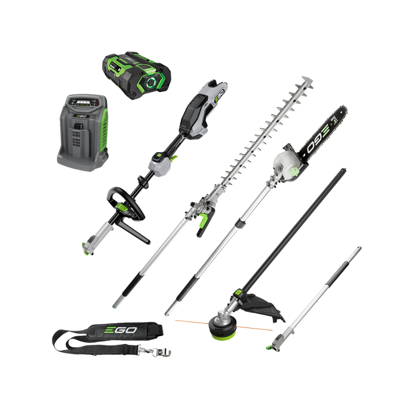 EGO Power+ 56V Multi‑Tool Kit Power Head with 4 Attachments, Battery & Charger MHSC1604E