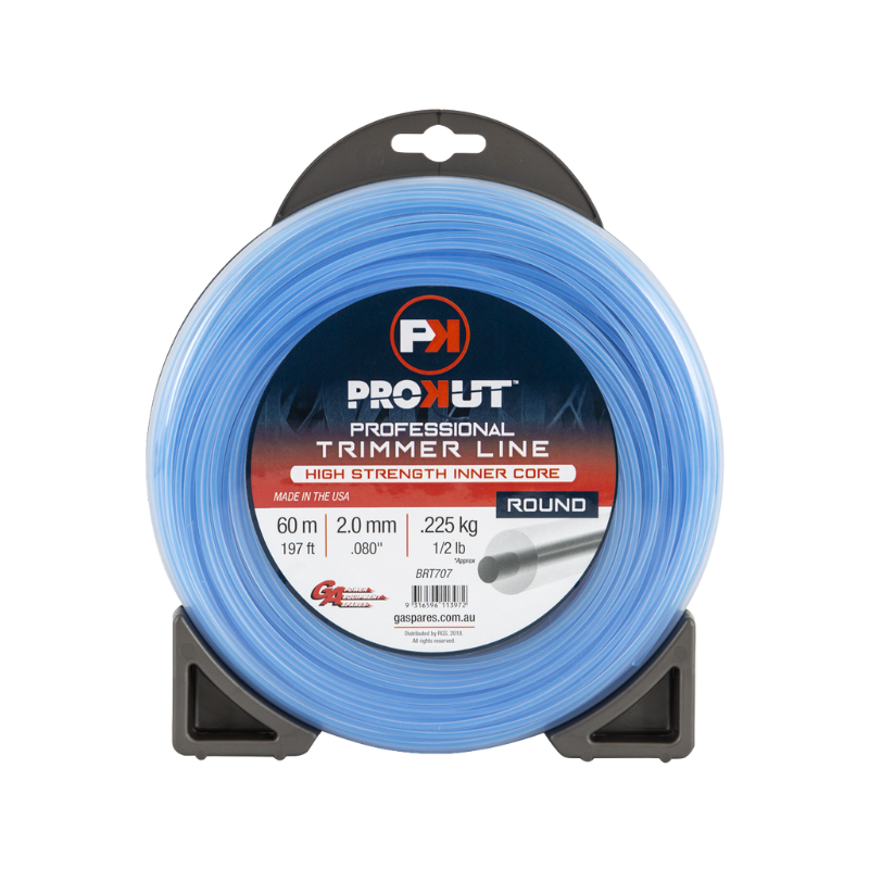 GA PROKUT Round Blue Core Trimmer Line 2.00mm (.080") x 60 metres Donut Pack BRT707