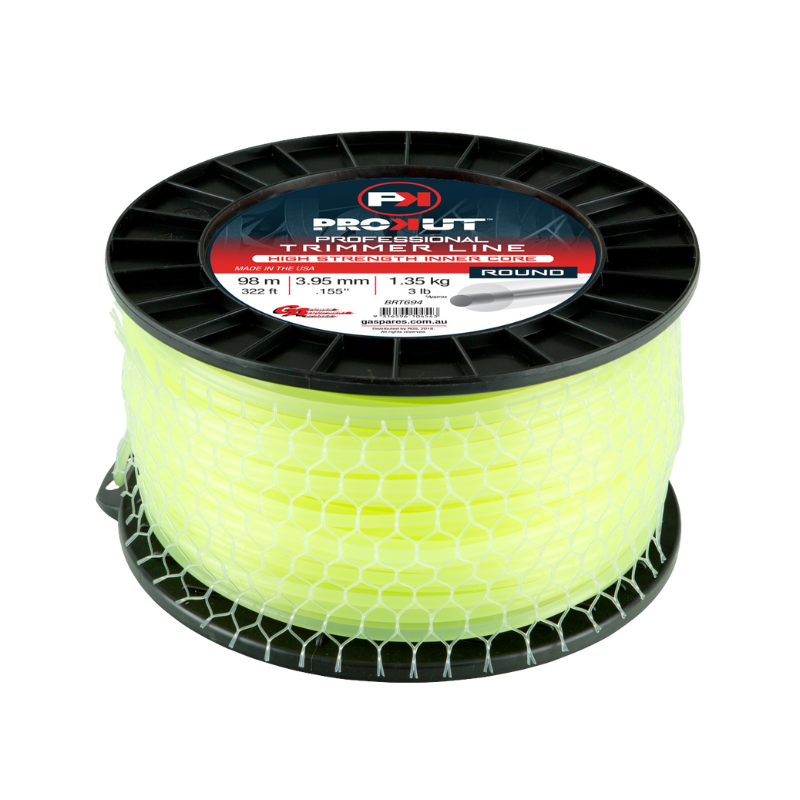 GA PROKUT Round Yellow Core Trimmer Line 3.95mm (.155") x 98 metres Spool BRT694