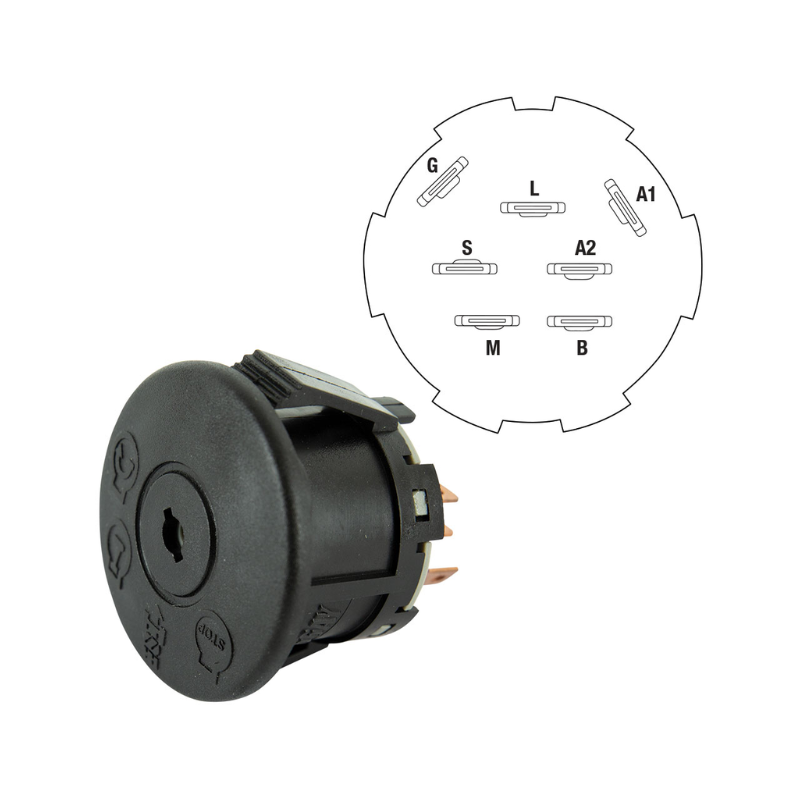 Husqvarna 42/48/52 Inch Deck Ignition Switch SWT7466