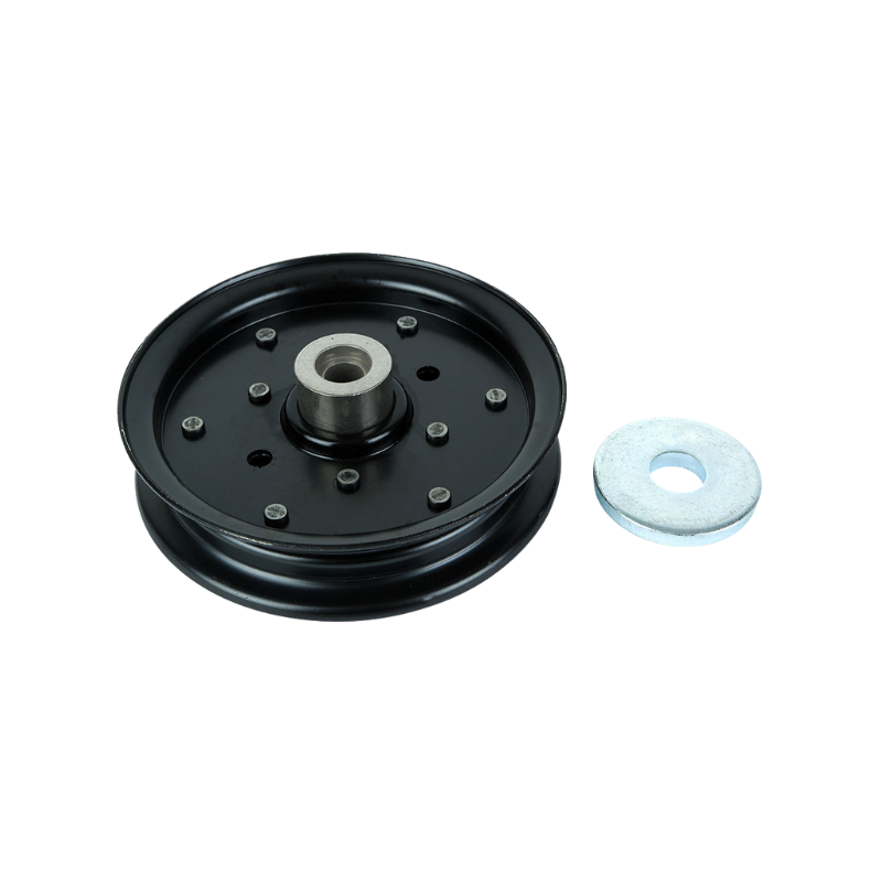 Hustler BigDog Deck Flat Steel Idler Pulley Kit Replaces OEM 126124, 604231, 607479, 605508 PUL8615
