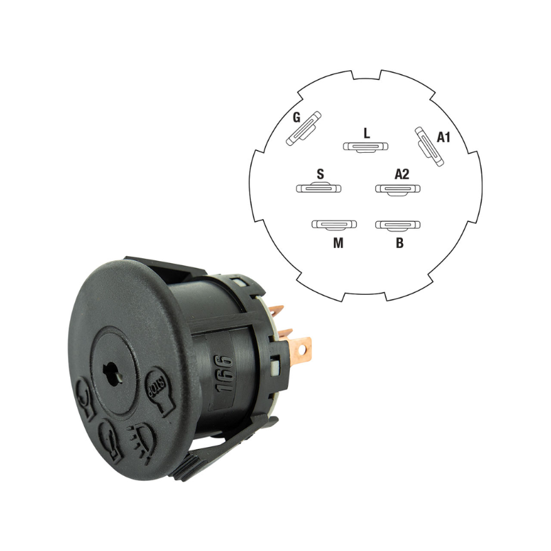 Ignition Switch for Selected John Deere & Murray Models SWT6459