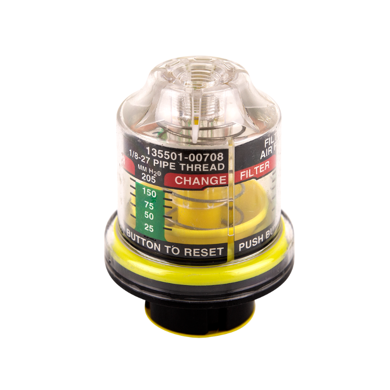 Kawasaki Air Filter Minder Gauge for Heavy-Duty Canister Assemblies KAW52005-0765