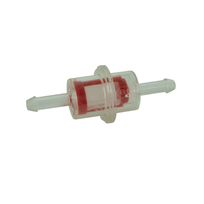 Non-Genuine Walbro Type Clear In-Line Fuel Filter 1/4" Barbs CAS8286