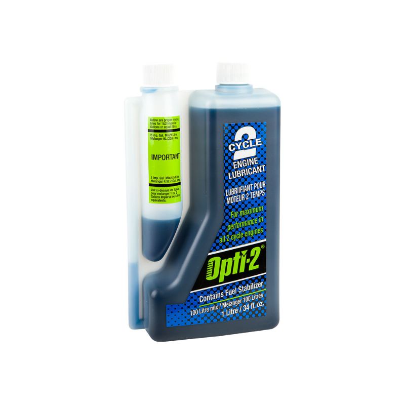 OPTI-2 Two-Stroke Engine Oil 100 L Mix Ezy-Measure 1 L Bottle LUB8679