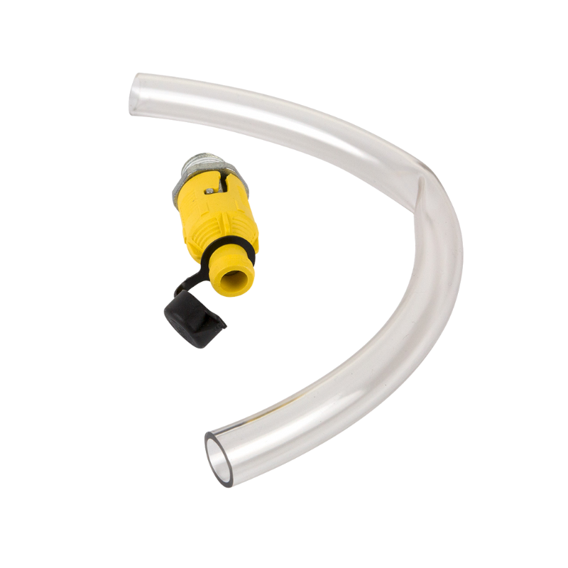 Oil Draining Valve 3/8" 18 NPTF Thread Connect 1/2" ID Hose to Outlet OIP4073