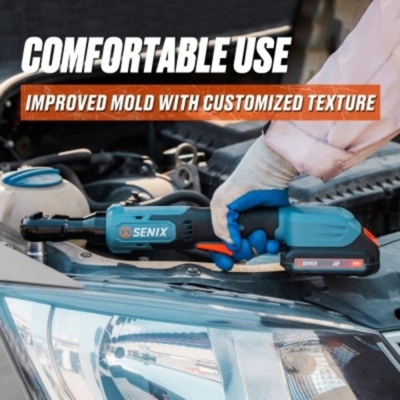 SENIX X2 18V 1/2 Inch 75Nm Brushless Ratchet Kit PDWX2-M13-EU