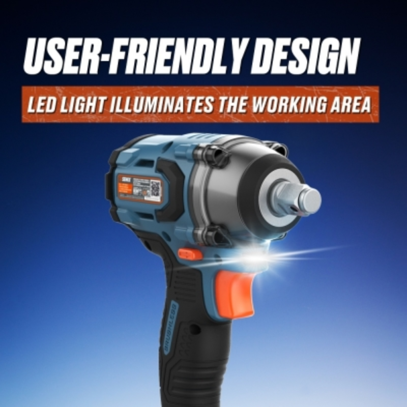 SENIX X2 18V 1/2 Inch Brushless Compact Impact Wrench Kit PDWX2-M2-EU