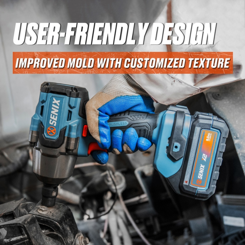 SENIX X2 18V 1/2 Inch Brushless Mid-Torque Impact Wrench Skin PDWX2-M7-EU-0