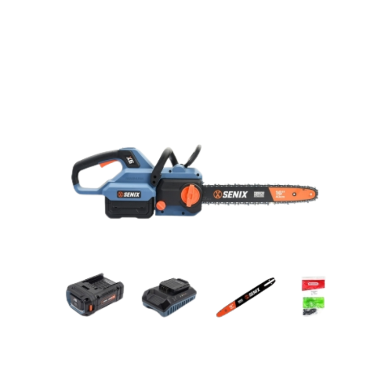 SENIX X6 60V Brushless 40cm (16") Rear Handle Chainsaw Kit CSX6-M-EU
