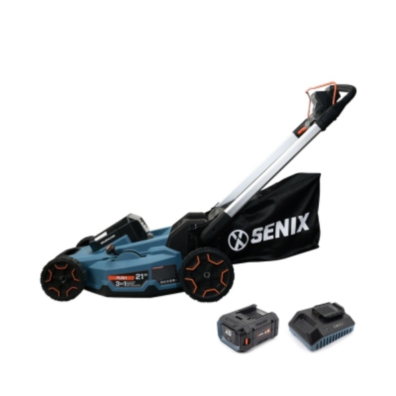 SENIX X6 60V Brushless 53cm (21") Push Lawn Mower Kit LPPX6-H-EU