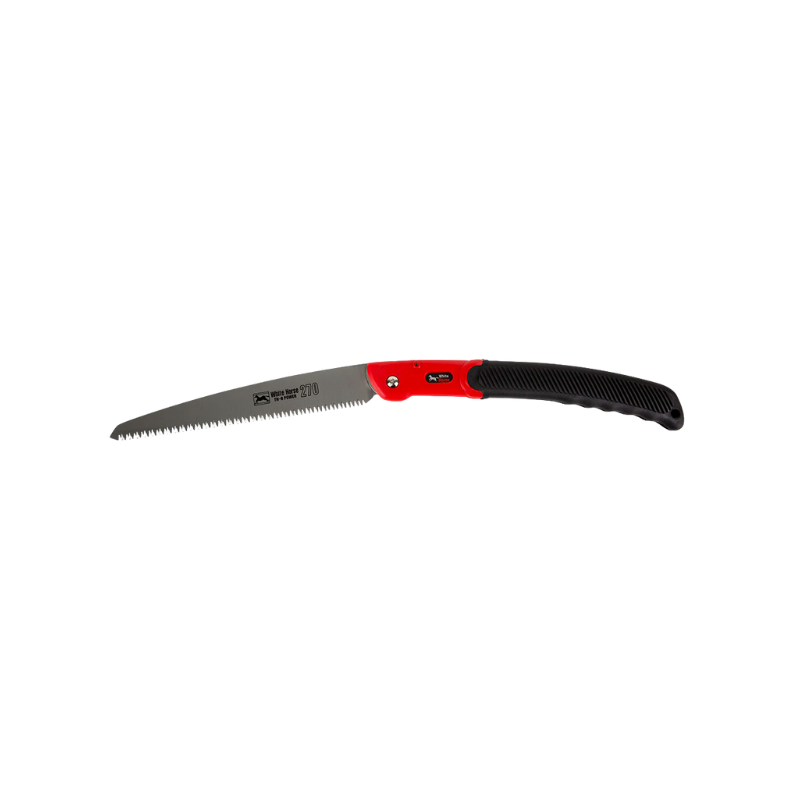 White Horse 270 mm Foldable Pruning Saw Curved Blade PRN8716