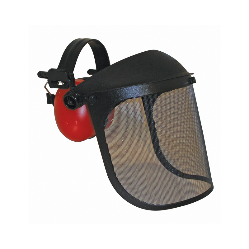 Deluxe Visor W/ Muffs & Mesh Screen - Single