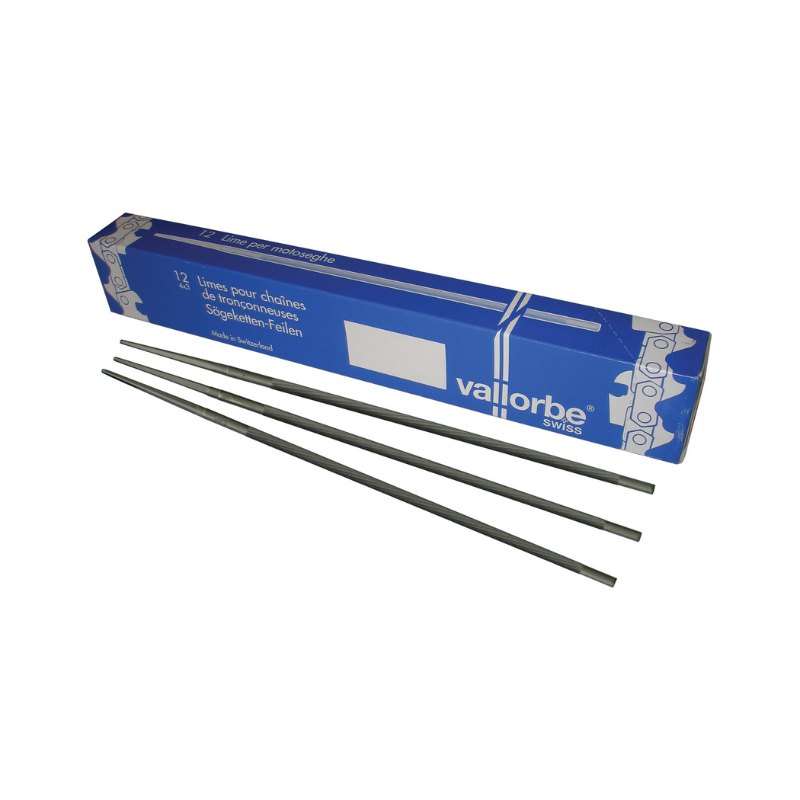 Vallorbe Round Chainsaw File – 5/16″, 6 Pack