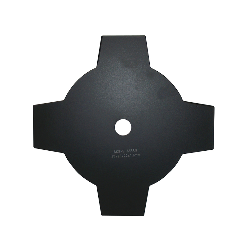 4 Tooth, 9″ Brushcutter Blade, 1″ Bore, 1.8mm Gauge