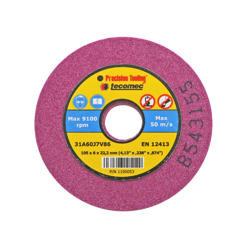 Jak Max Tecomec Grinding Wheel – 1/2″ & Depth Gauge, 105x22x6mm