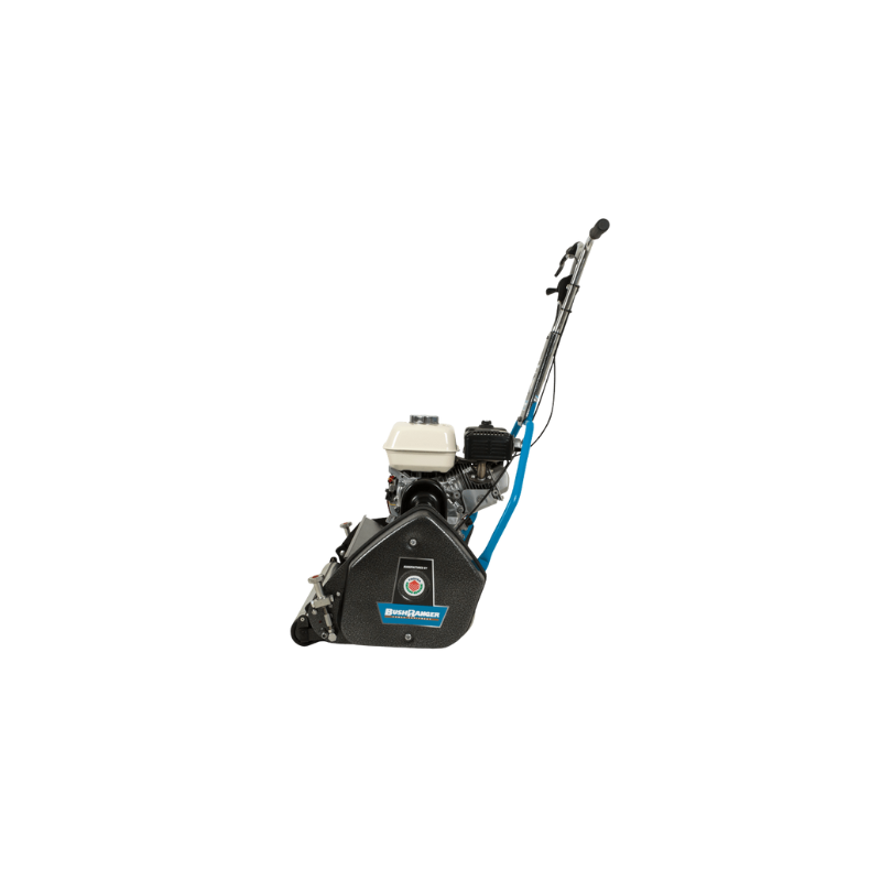 Bushranger Protea 9 Blade Low Cut Smooth, 25" (630 mm) Cut, Greens Cylinder Reel Mower Fitted With a Honda 5 hp Engine and Click Adjusters BRUSI630GC