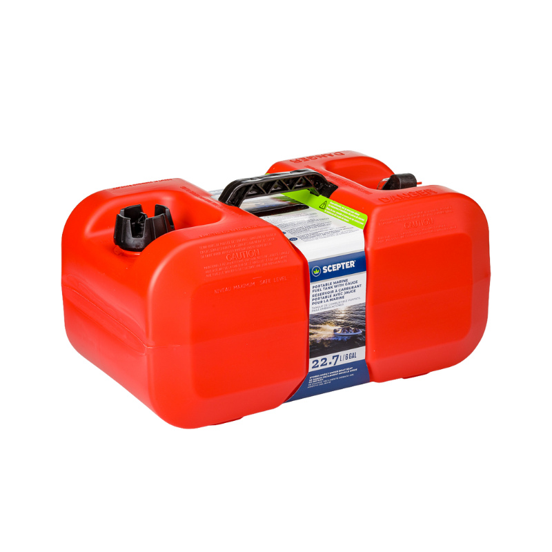 Scepter Marine 22.7L Low Profile Underseat Portable Fuel Tank Fits Various Marine Engines FUE8782