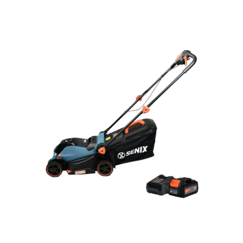 SENIX X2 18V 32cm (12 Inch) Lawn Mower Kit LPPX2-L-EU