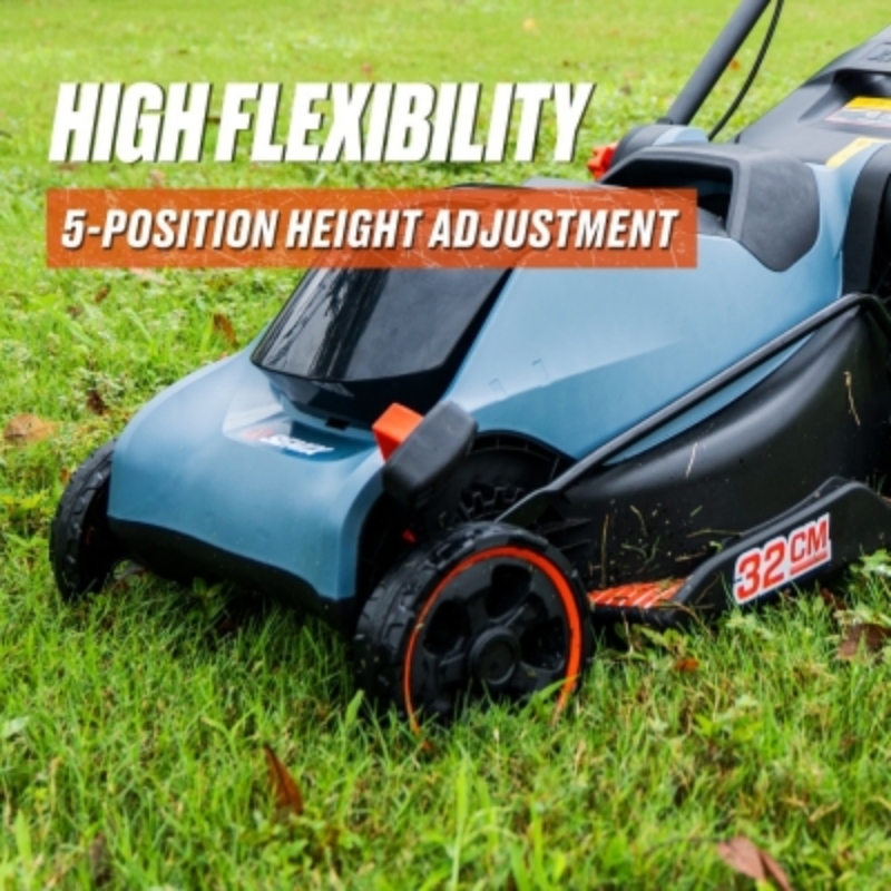 SENIX X2 18V 32cm (12 Inch) Lawn Mower Kit LPPX2-L-EU