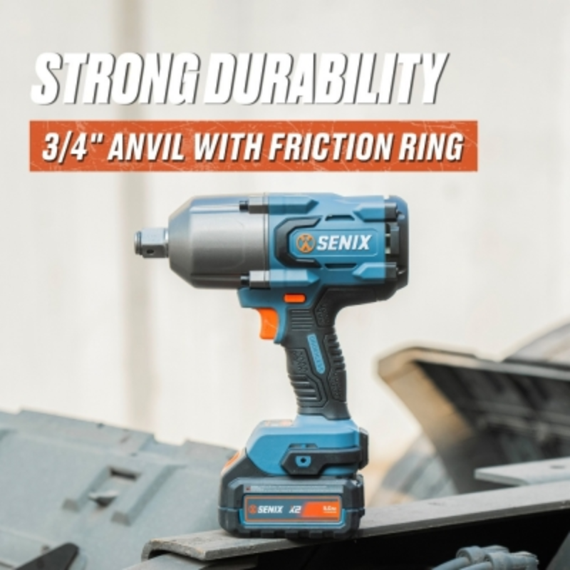 SENIX X2 18V 3/4 Inch Brushless High-Torque Impact Wrench Skin PDWX2-M5-EU-0