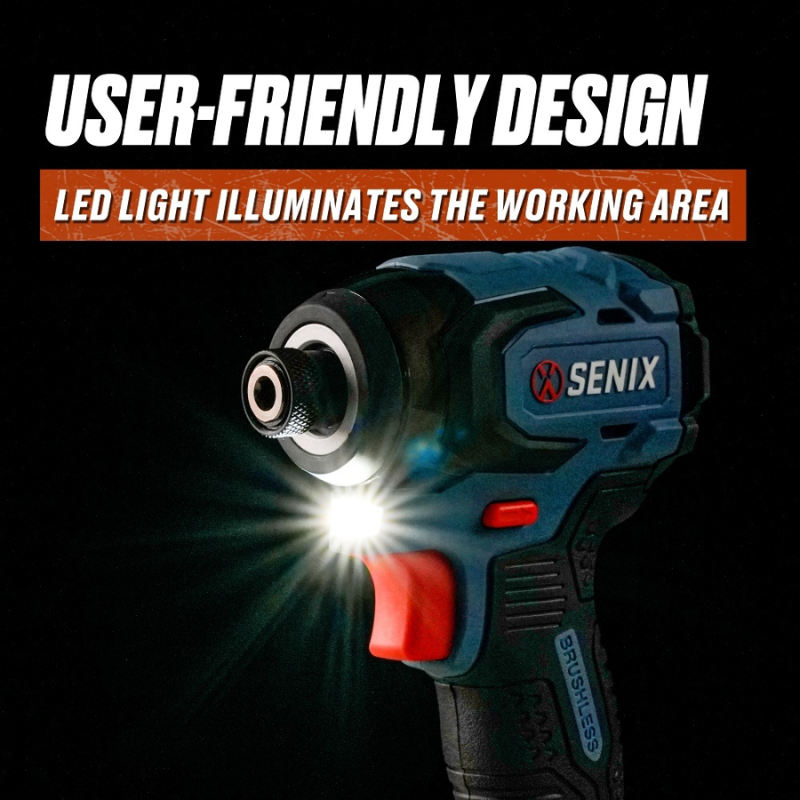 SENIX X2 18V Brushless 180Nm Impact Driver Kit PDIX2-M2-EU