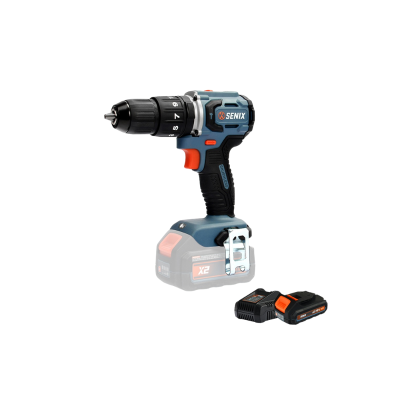 SENIX X2 18V Brushless 60Nm Hammer Drill Kit PDHX2-M2-EU