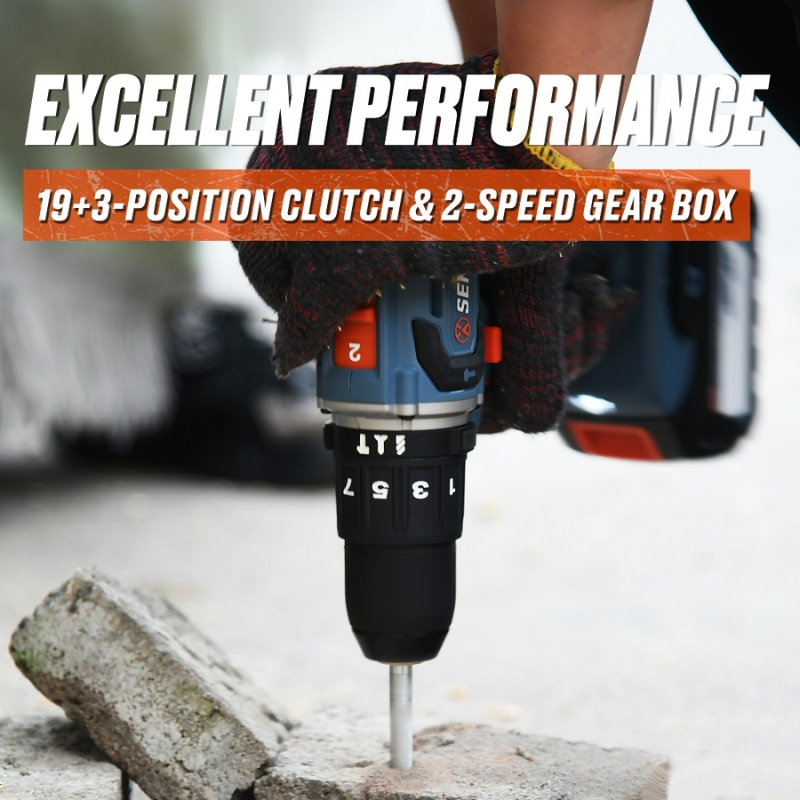 SENIX X2 18V Brushless 60Nm Hammer Drill Skin PDHX2-M2-EU-0