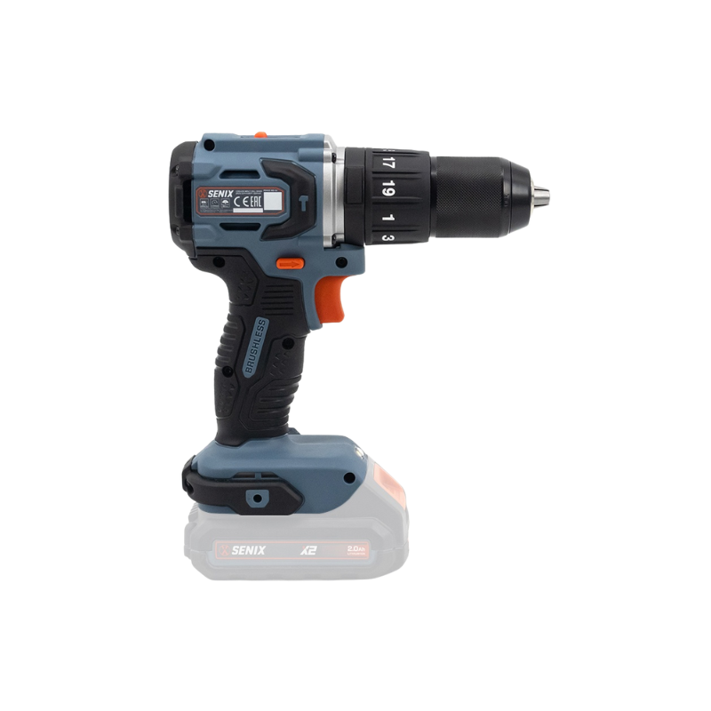 SENIX X2 18V Brushless 60Nm Hammer Drill Skin PDHX2-M2-EU-0