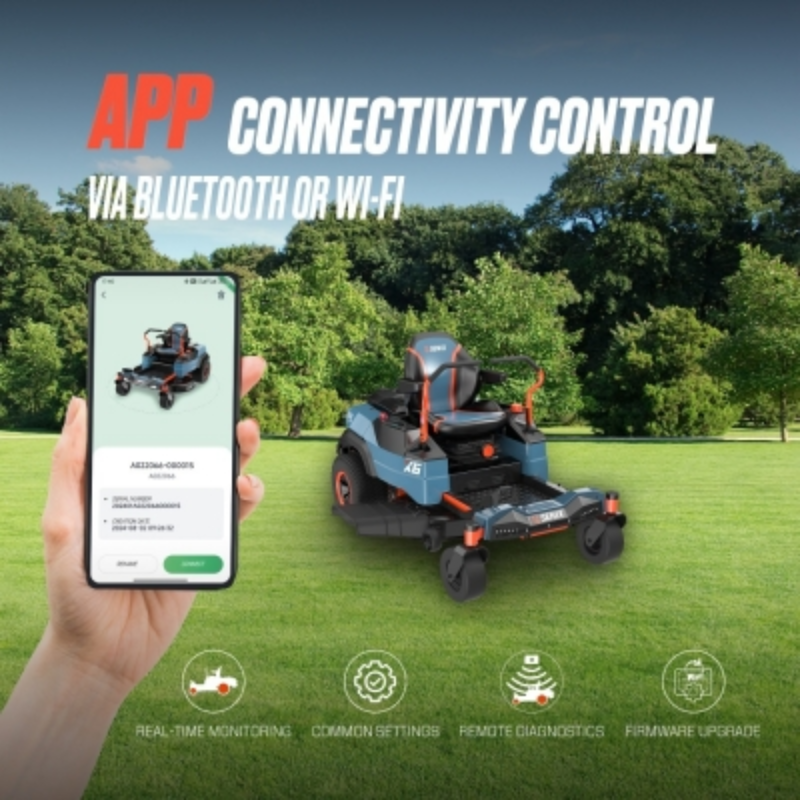 SENIX X6 60V 107cm (42") Zero Turn HYBRID Ride-On Mower ZTRX6-H-EU