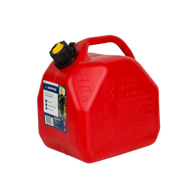 Scepter 10L Red Plastic Fuel Can No Vent FUE8065